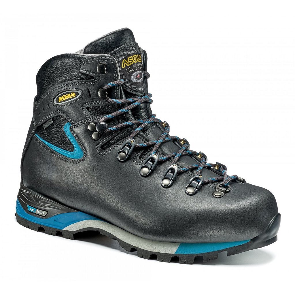 Bottes Asolo POWER MATIC 200 EVO GV - Chaussure De Montagne Graphite/Blue Peacock Femme | KHH-39701553