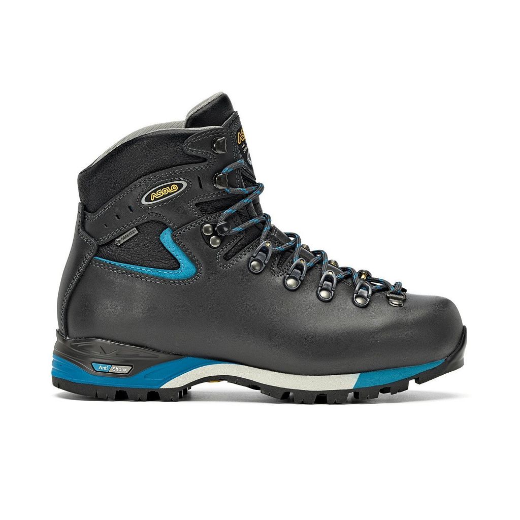 Bottes Asolo POWER MATIC 200 EVO GV - Chaussure De Montagne Graphite/Blue Peacock Femme | KHH-39701553