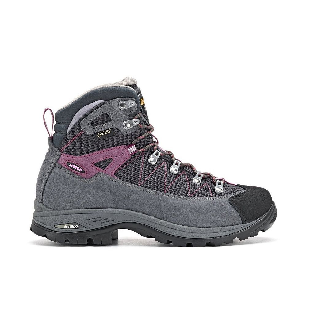 Bottes Asolo FINDER GV - Chaussure Randonnée Grey/Gunmetal/Grapeade Femme | DCX-14793492