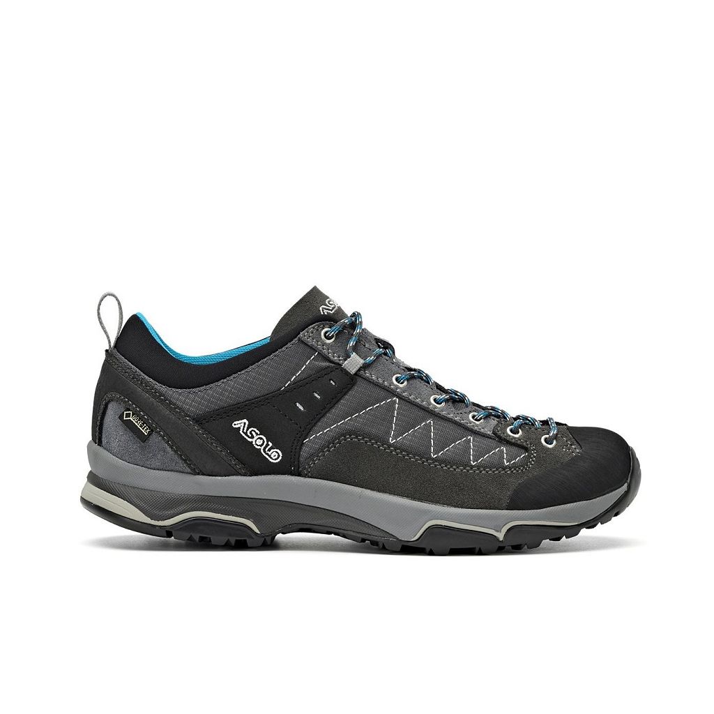 Chaussures Asolo PIPE GV - Chaussure Randonnée Graphite/Graphite/Cyan Blue Femme | XGJ-43979681