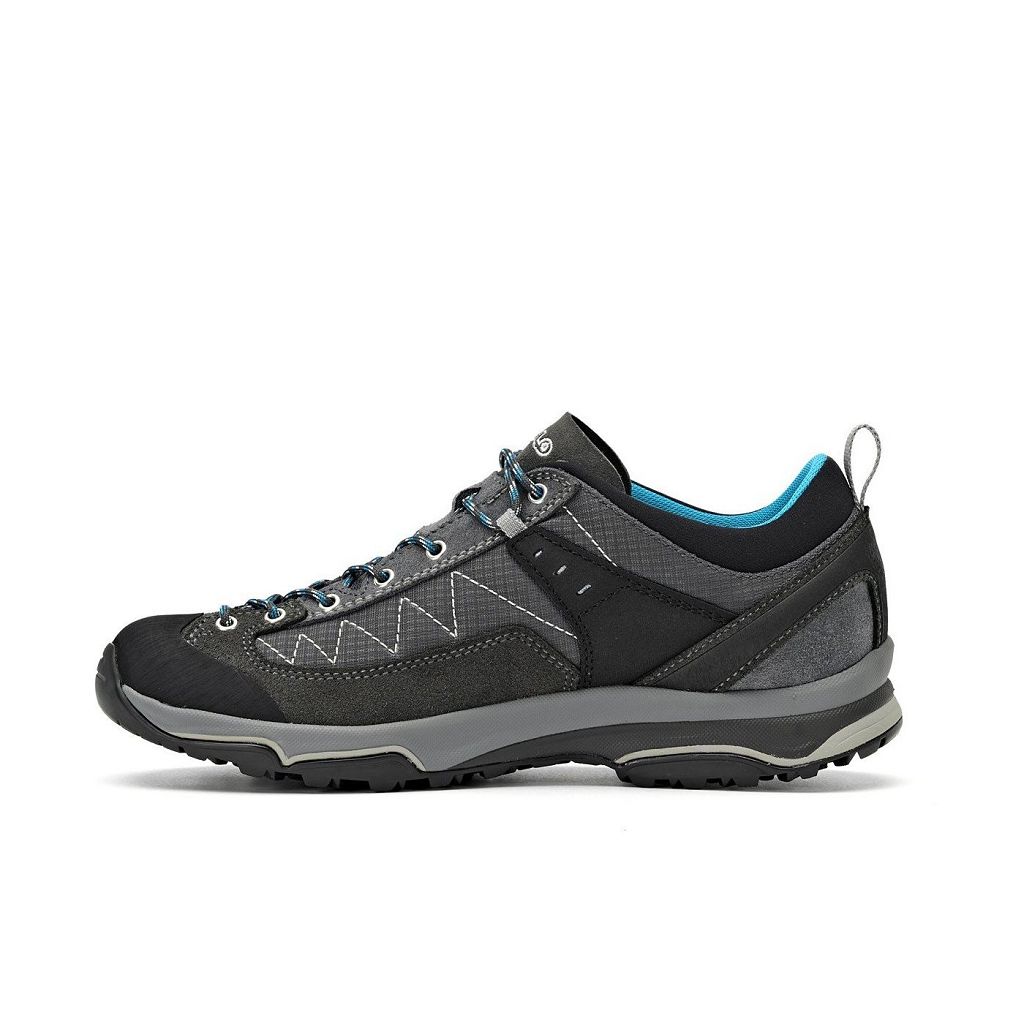 Chaussures Asolo PIPE GV - Chaussure Randonnée Graphite/Graphite/Cyan Blue Femme | XGJ-43979681