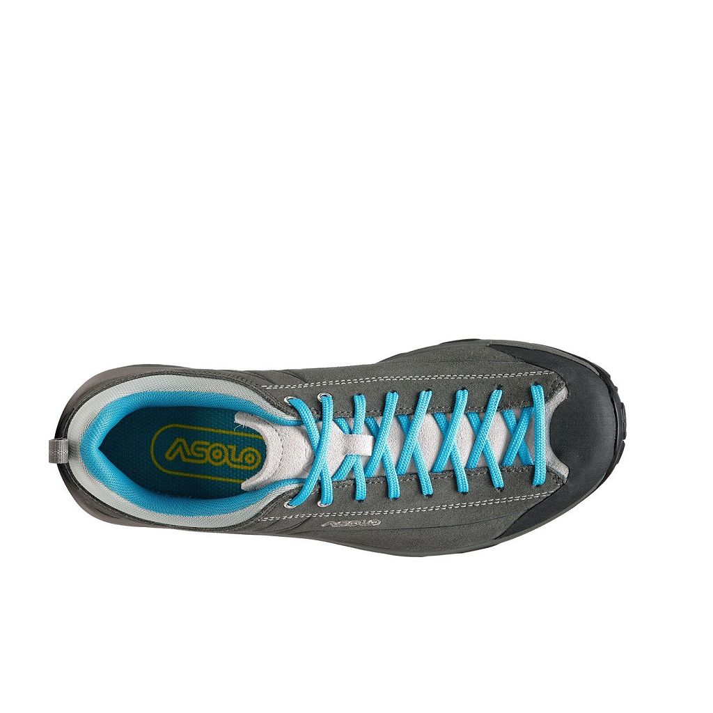 Chaussures Asolo SPACE GV - Chaussure Randonnée Graphite/Cyan Blue Femme | SPP-48871609