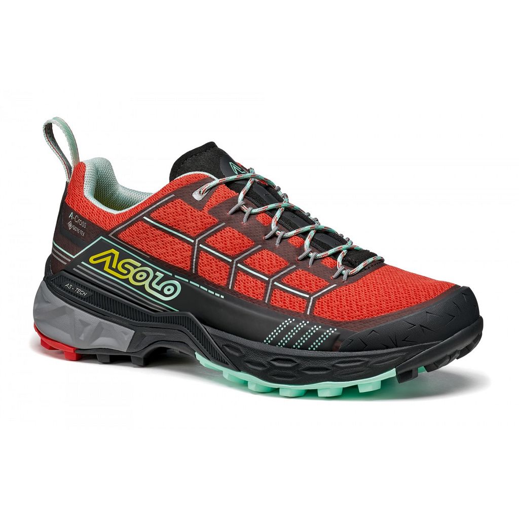 Chaussures Asolo BACKBONE GTX - Chaussure Randonnée Poppy Red/Black Femme | MNI-80549352