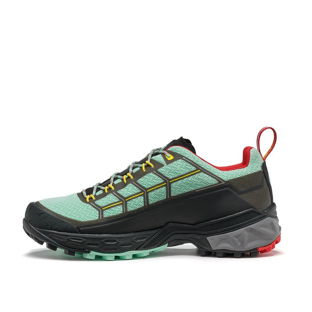 Chaussures Asolo BACKBONE GTX - Chaussure Randonnée Brook Green/Black/Fire Red Femme | RRB-64530710