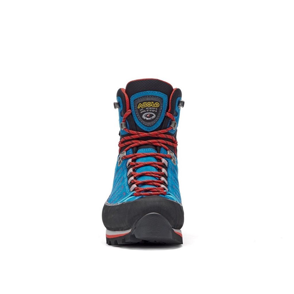 Bottes Asolo ELBRUS GV - Chaussure De Montagne Blue Aster/Silver Homme | XNB-75543802