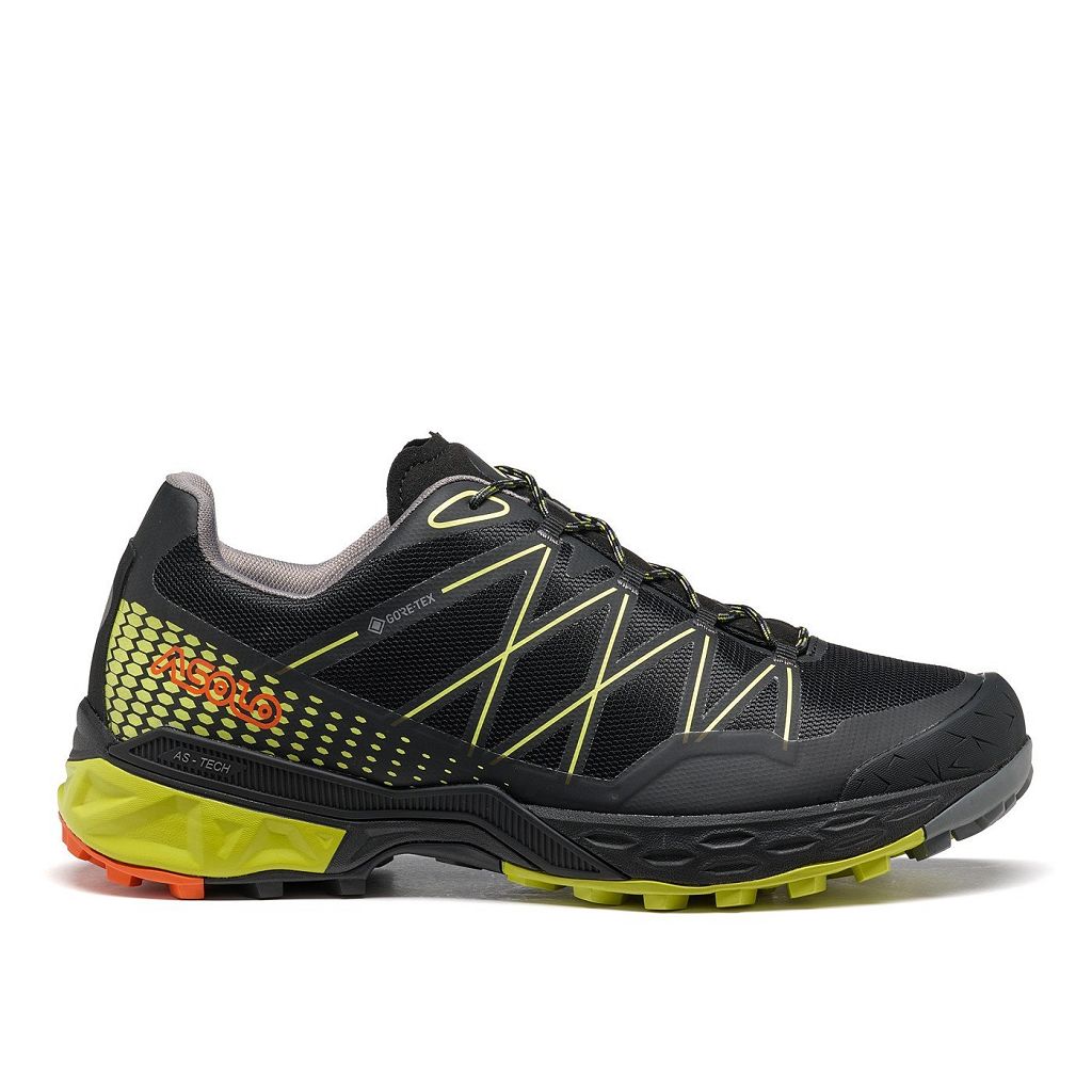 Chaussures Asolo TAHOE GTX - Chaussure Randonnée Black/Safety Yellow Homme | CZB-47520471