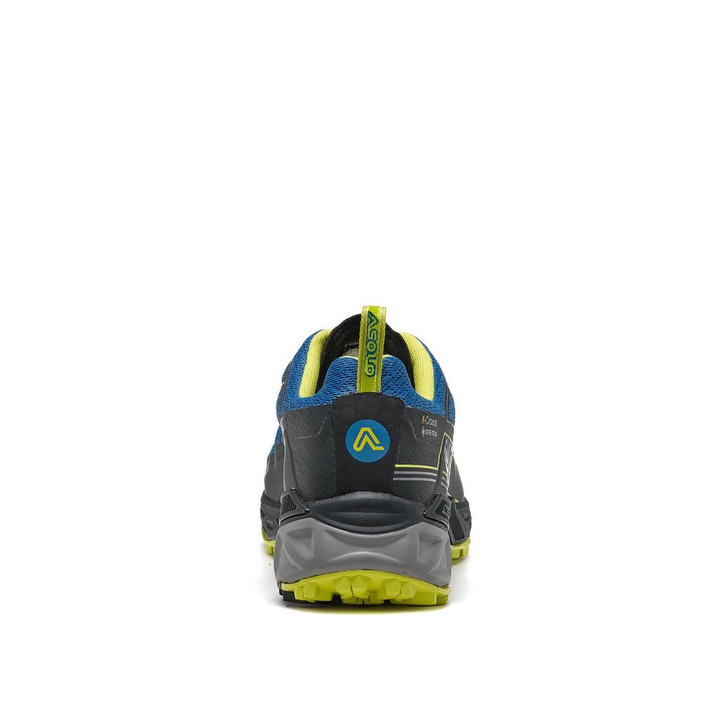 Chaussures Asolo BACKBONE GTX - Chaussure Randonnée Deep Water/Black/Safety Yellow Homme | GZI-61652481