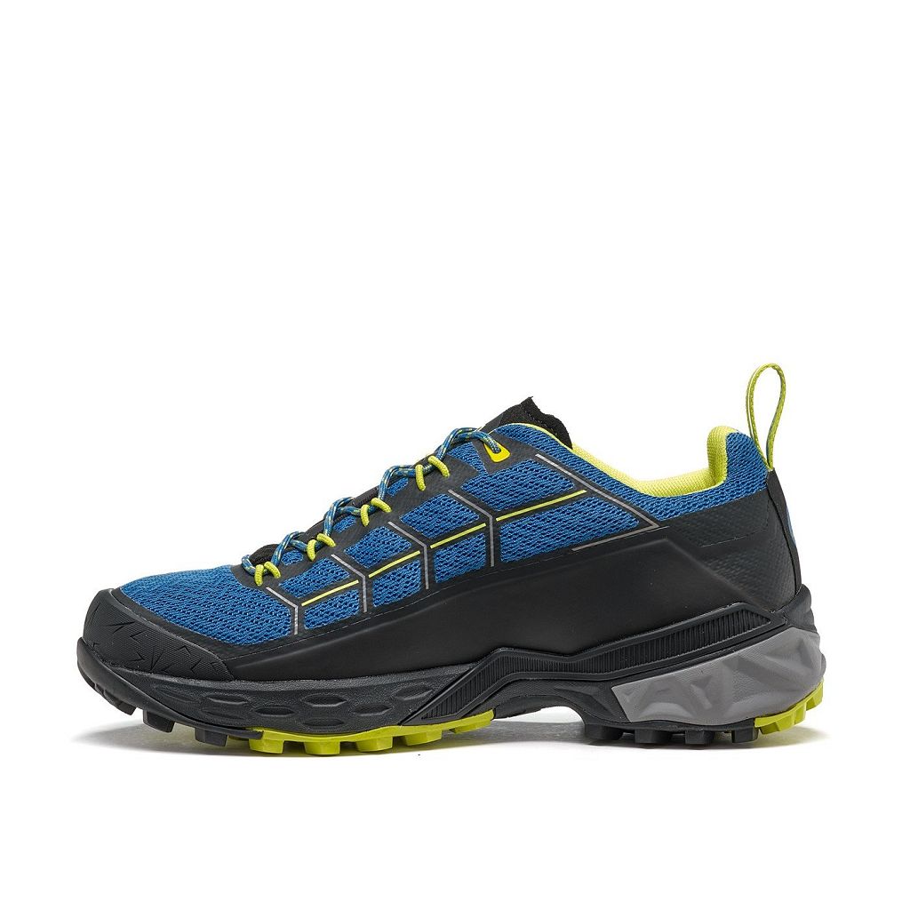 Chaussures Asolo BACKBONE GTX - Chaussure Randonnée Deep Water/Black/Safety Yellow Homme | GZI-61652481