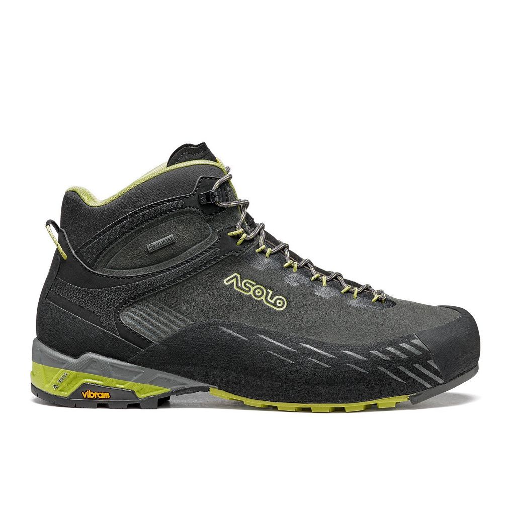 Bottes Asolo ELDO MID LTH GV - Chaussure Randonnée Graphite/Green Oasis Homme | EOB-02545173